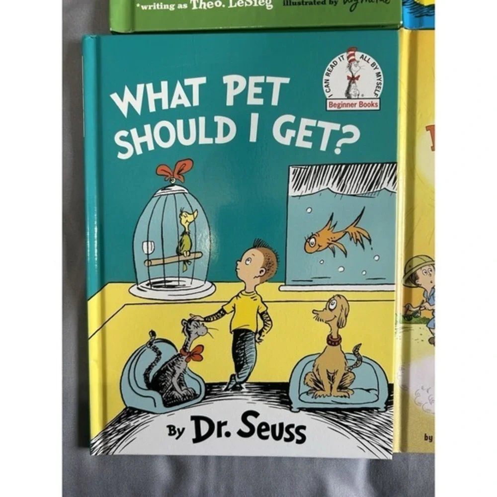 4-PC Dr‎ Seuss Books Kids Children's Beginner Reading Gift School Learning